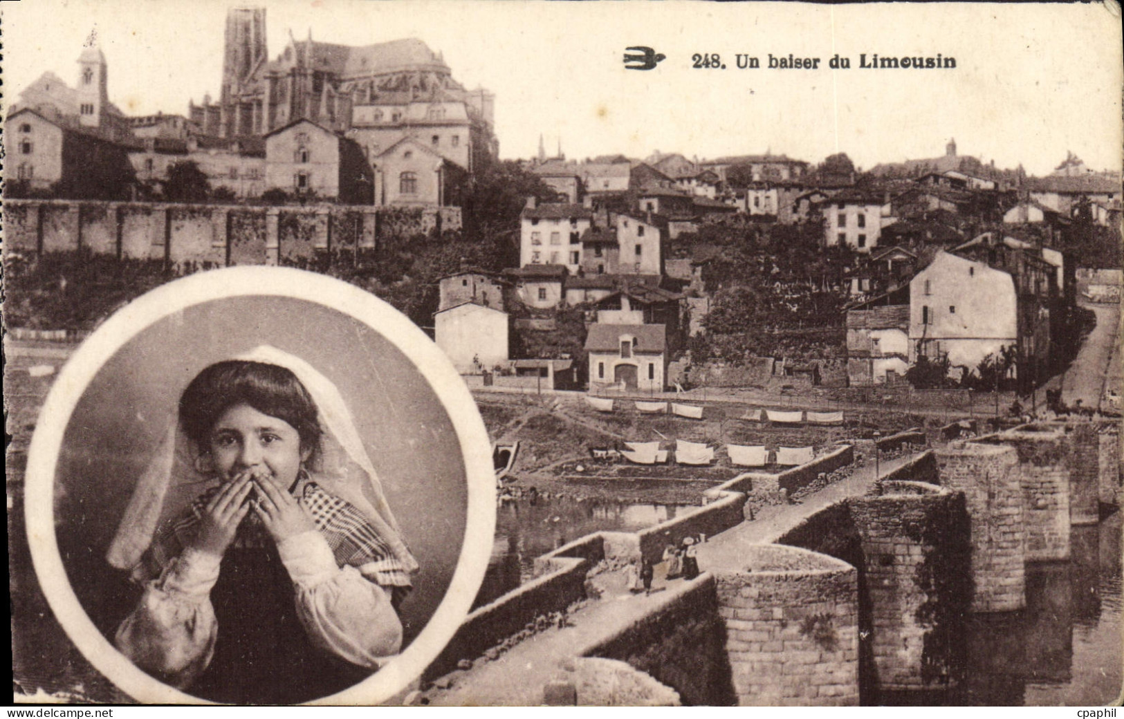 CPA Un baiser du Limousin