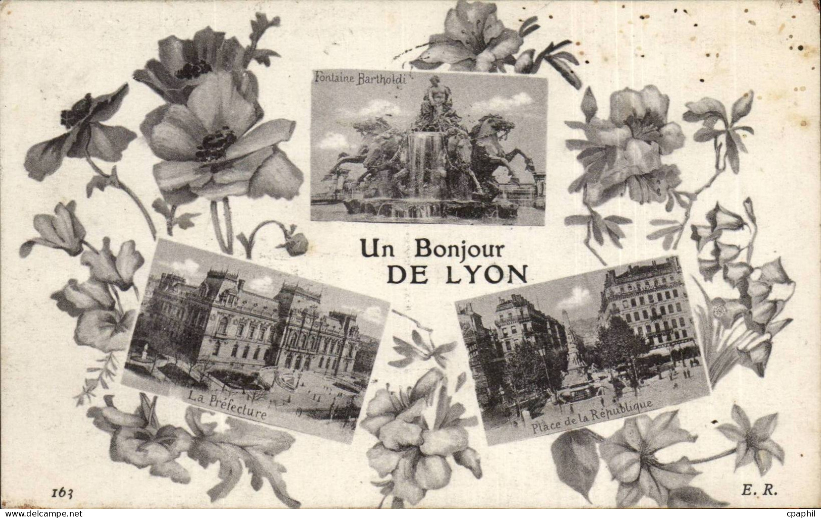 CPA Un bonjour de Lyon