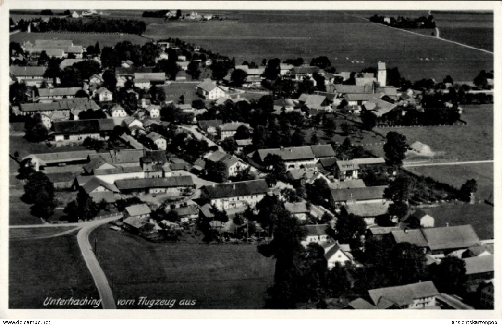 CPA Unterhaching in Oberbayern, Fliegeraufnahme