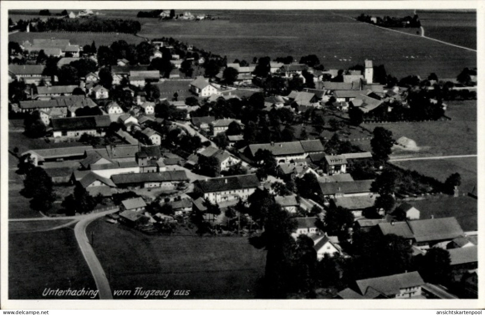 CPA Unterhaching in Oberbayern, Fliegeraufnahme