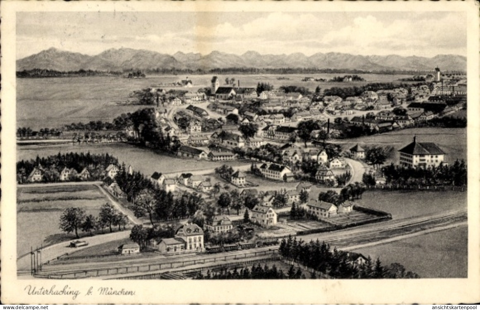 CPA Unterhaching in Oberbayern, Gesamtansicht