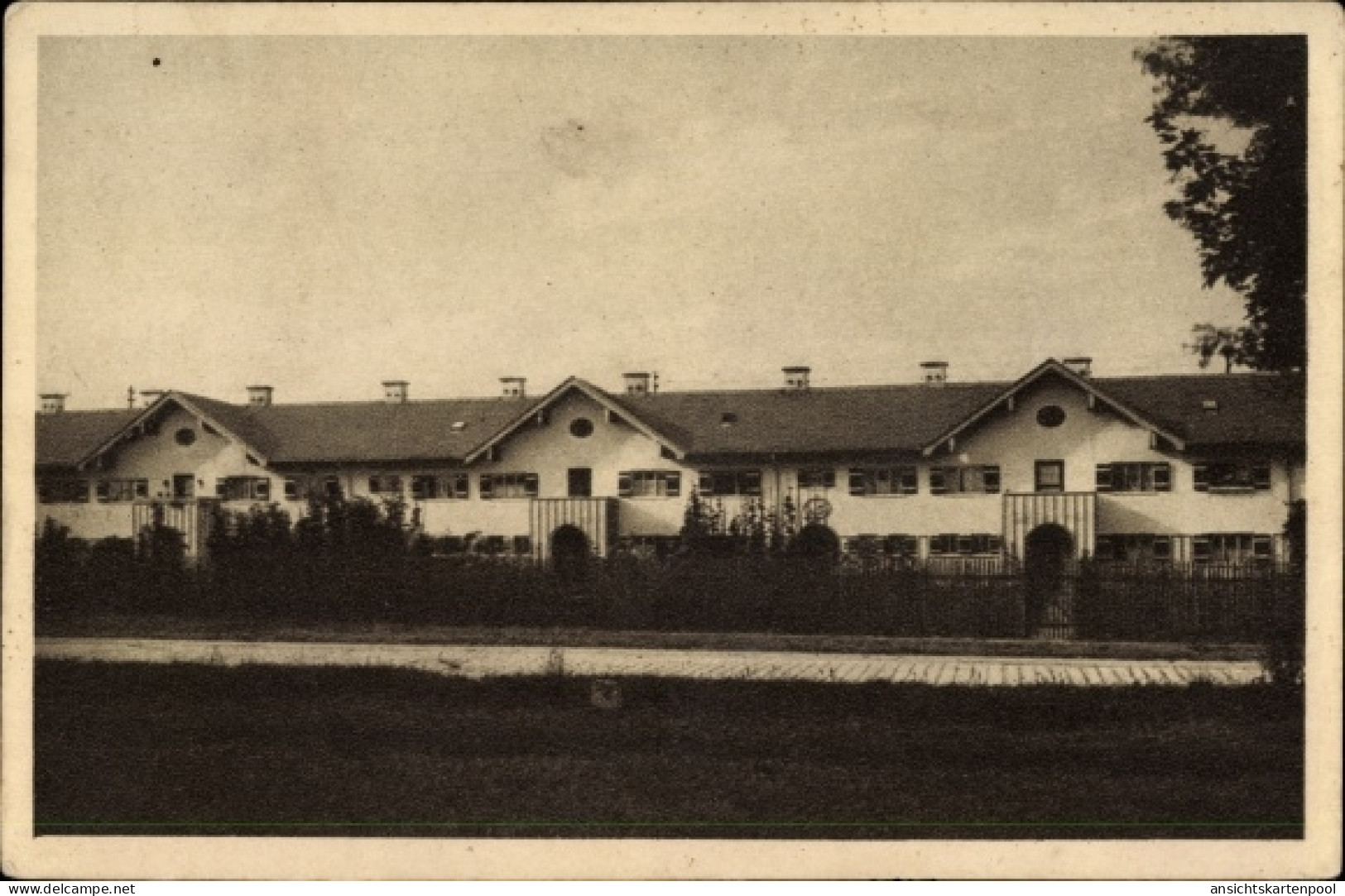 CPA Unterhaching in Oberbayern, Kriegersiedlung, Tegernseer Landstraße