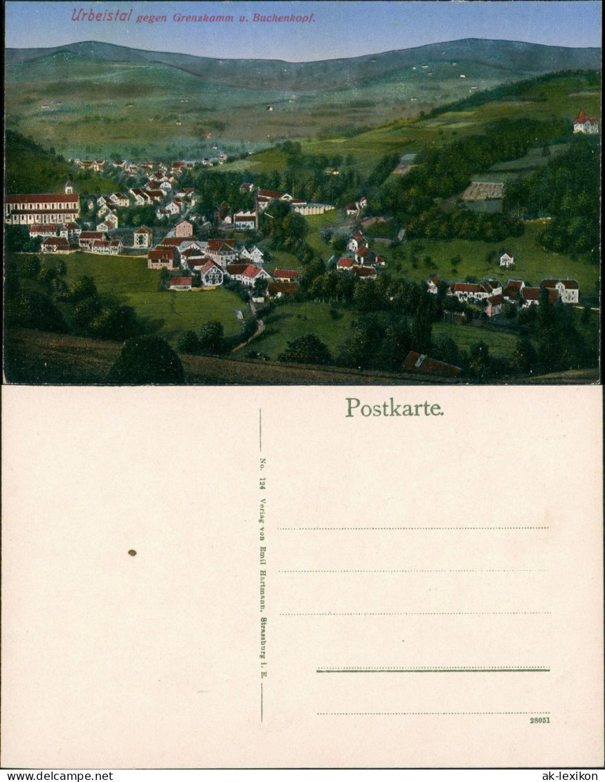 CPA Urbeis Orbey Stadtpartie 1914