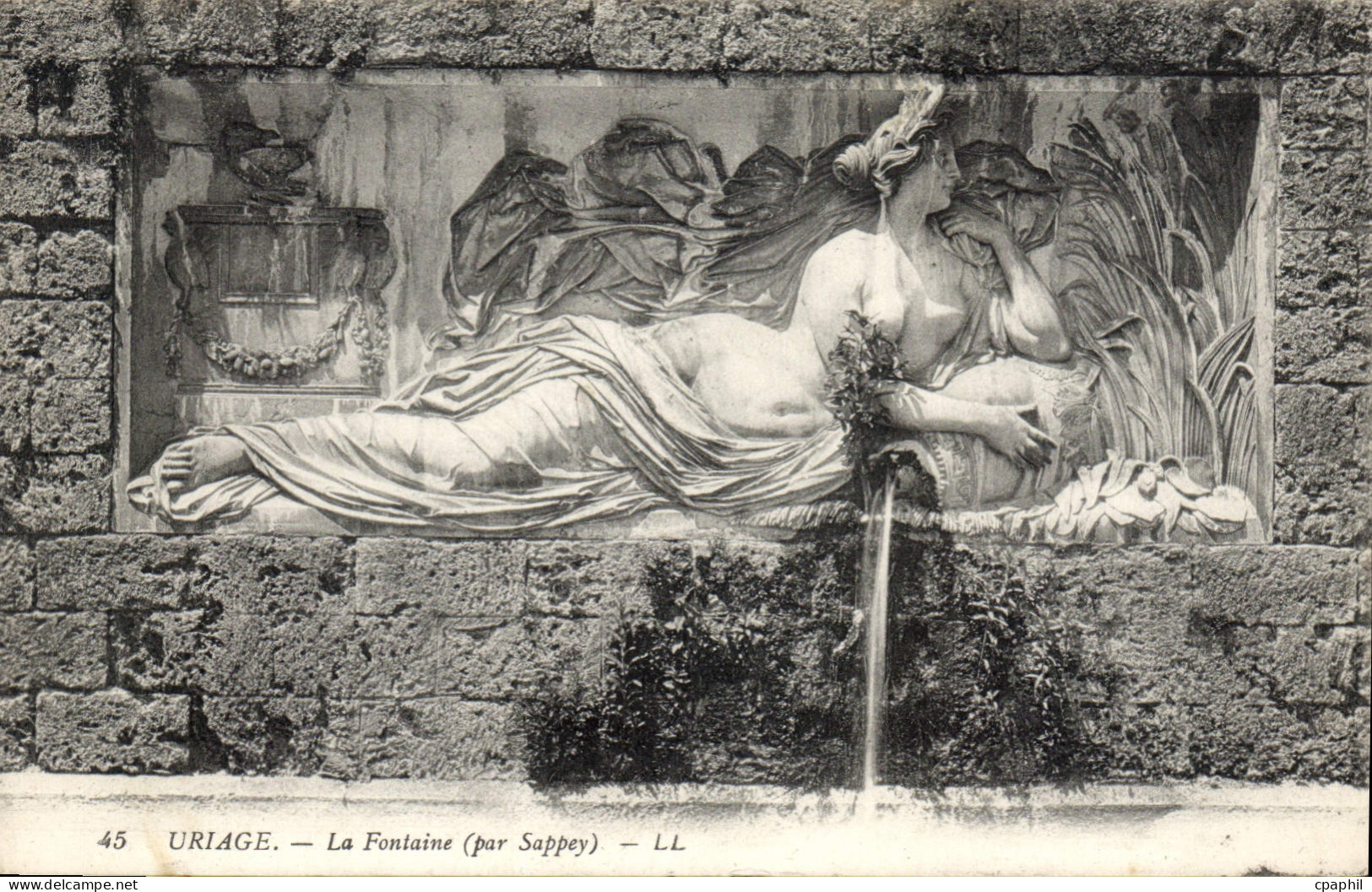 CPA Uriage La Fontaine par Sappey