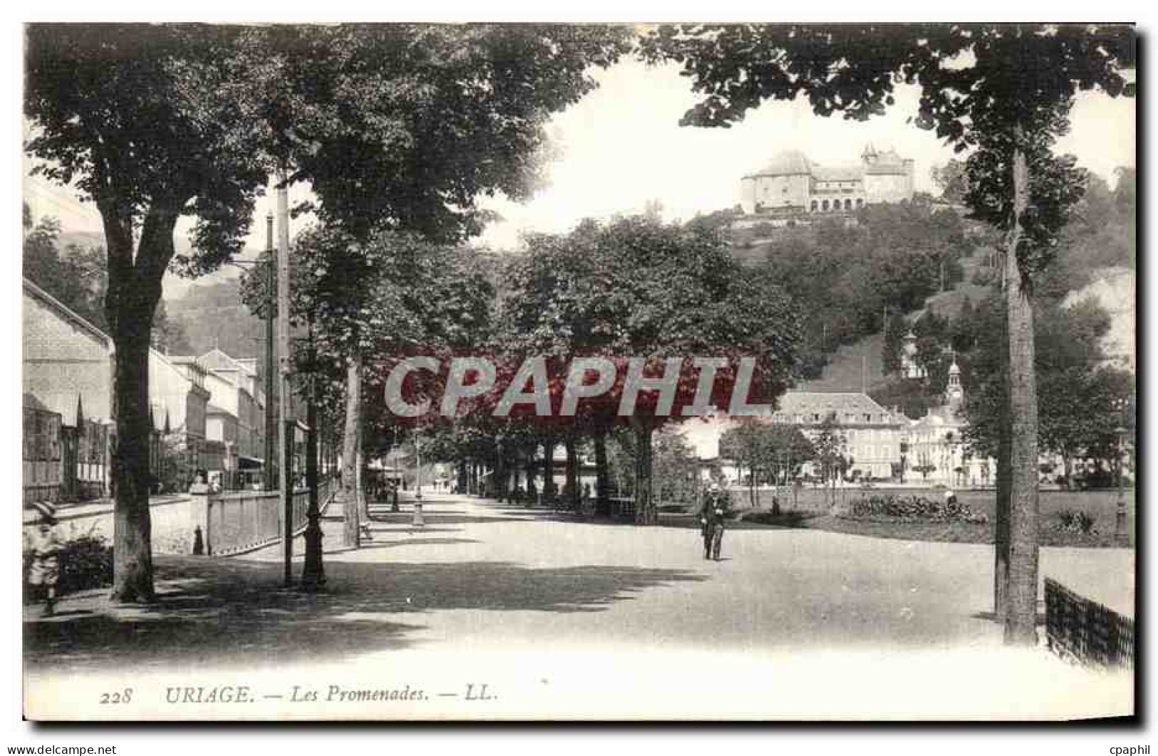 CPA Uriage Les Promenades