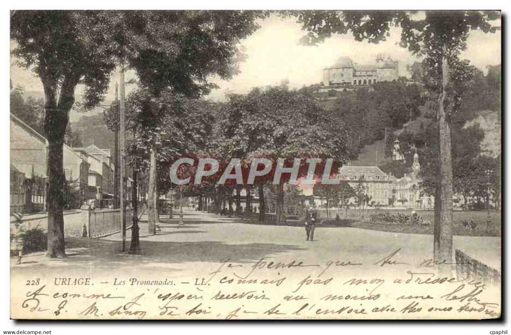 CPA Uriage Les Promenades
