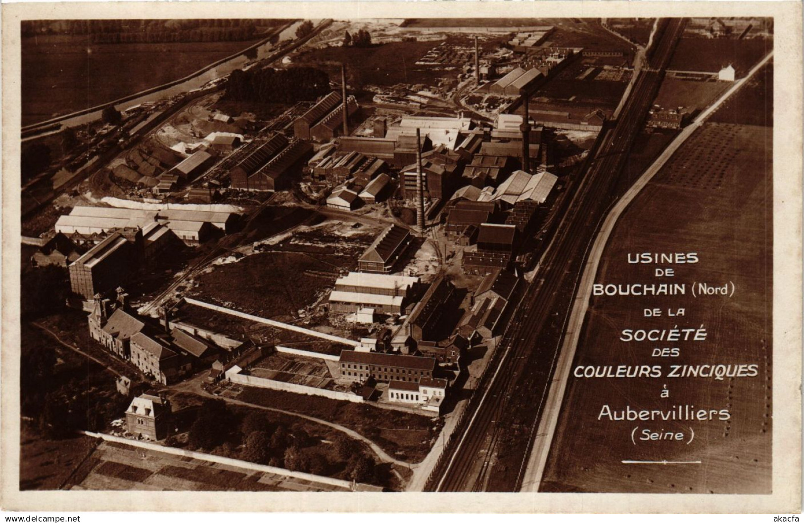 CPA Usines de BOUCHAIN Nord-de la Societe des Couleurs Zinciques (422965)