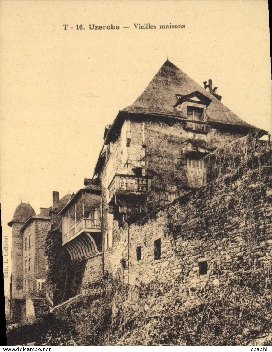 CPA Uzerche Vieilles maisons