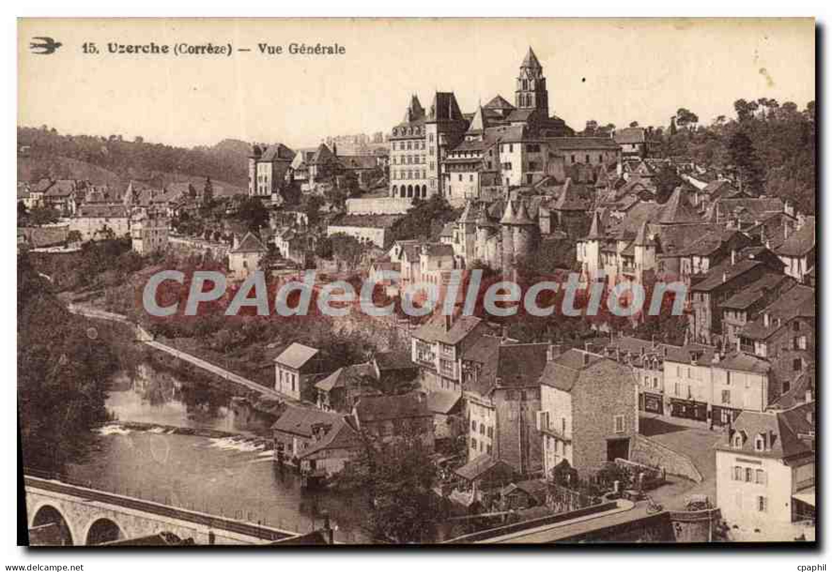 CPA UZERCHE Vue Generale