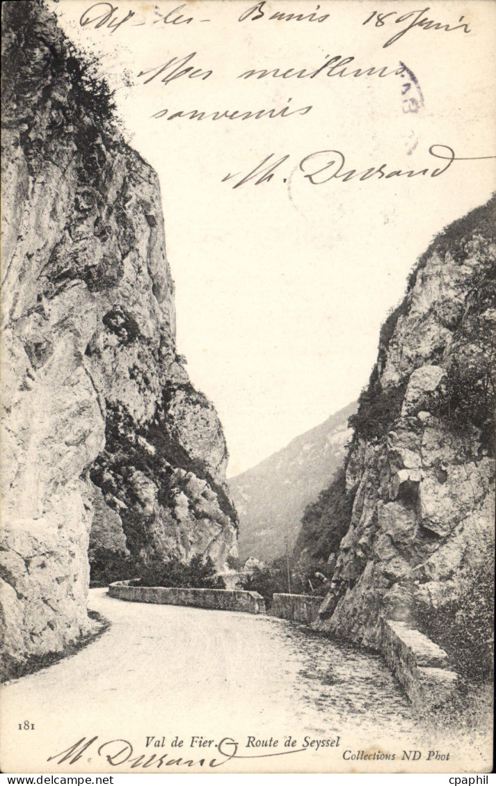CPA Val de Fier Route de Seyssel