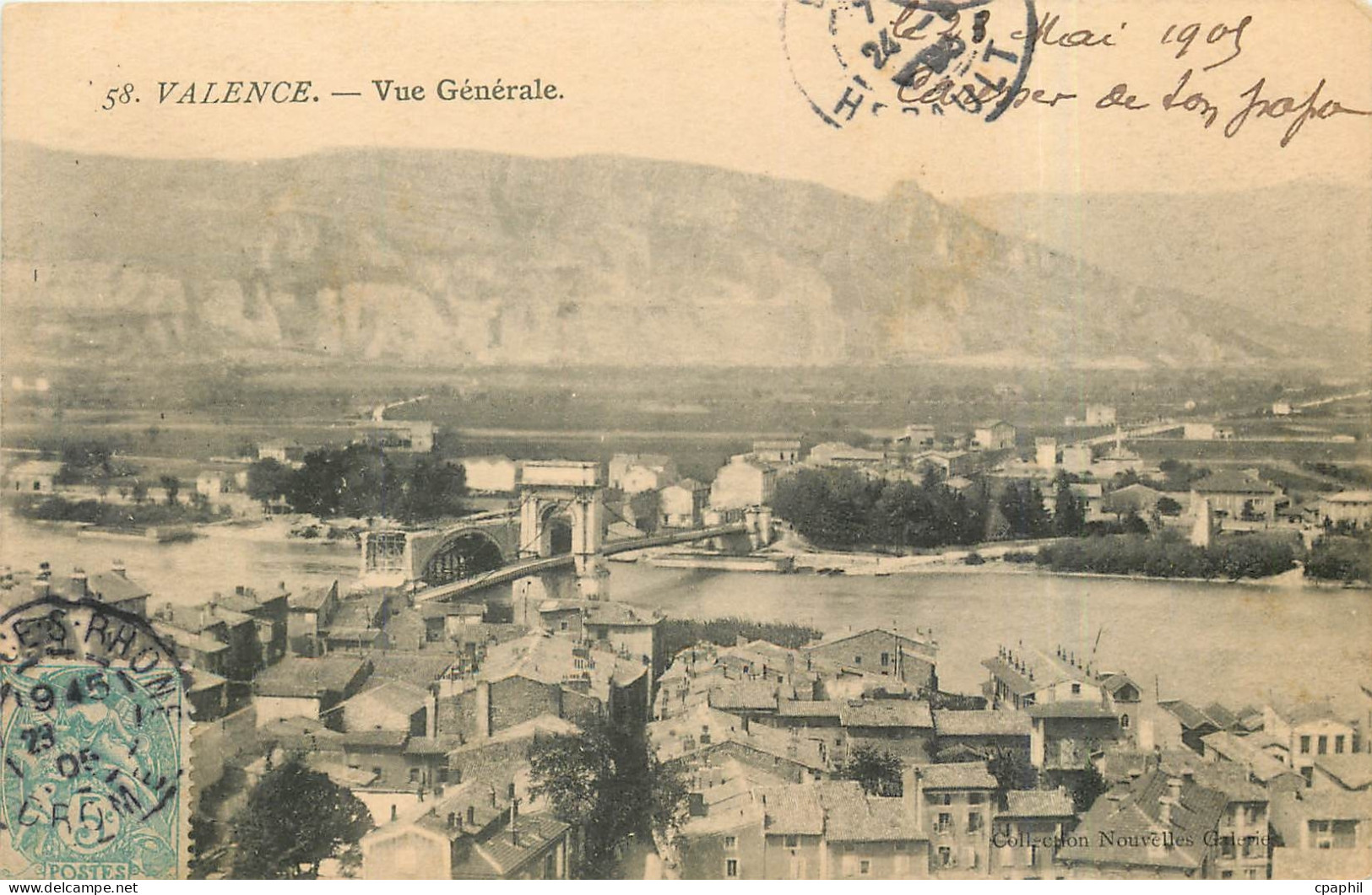 CPA Valence Vue Generale