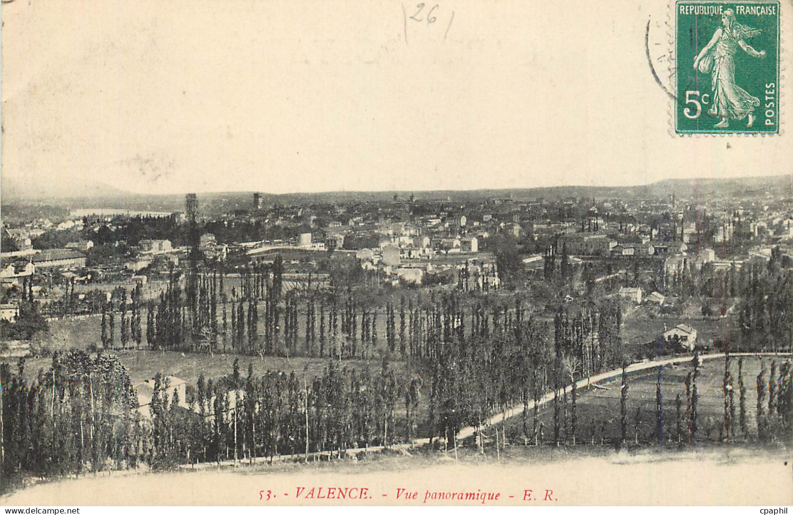 CPA Valence Vue Panoramique