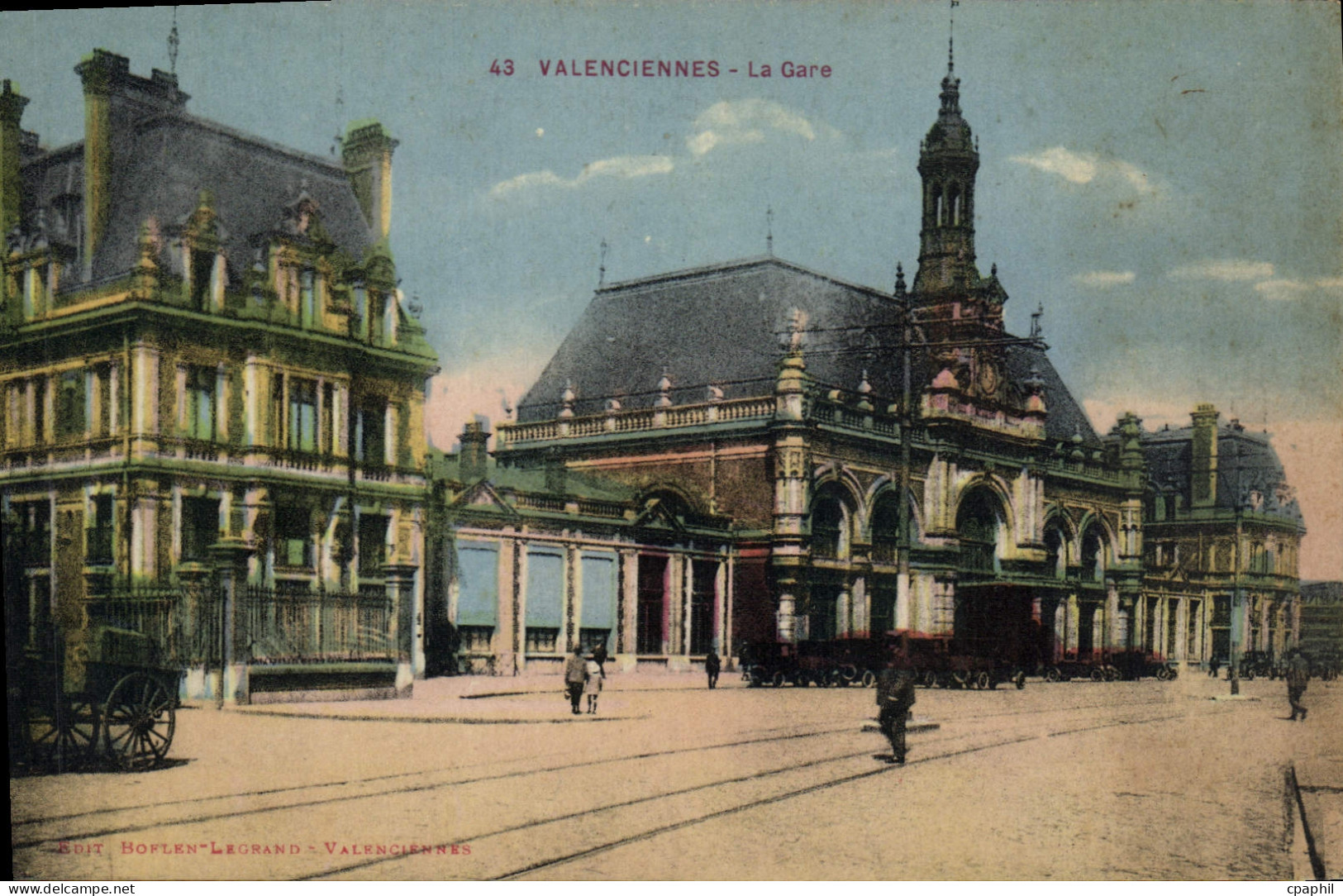 CPA Valenciennes La Gare