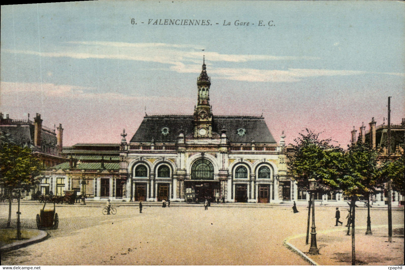 CPA Valenciennes La Gare