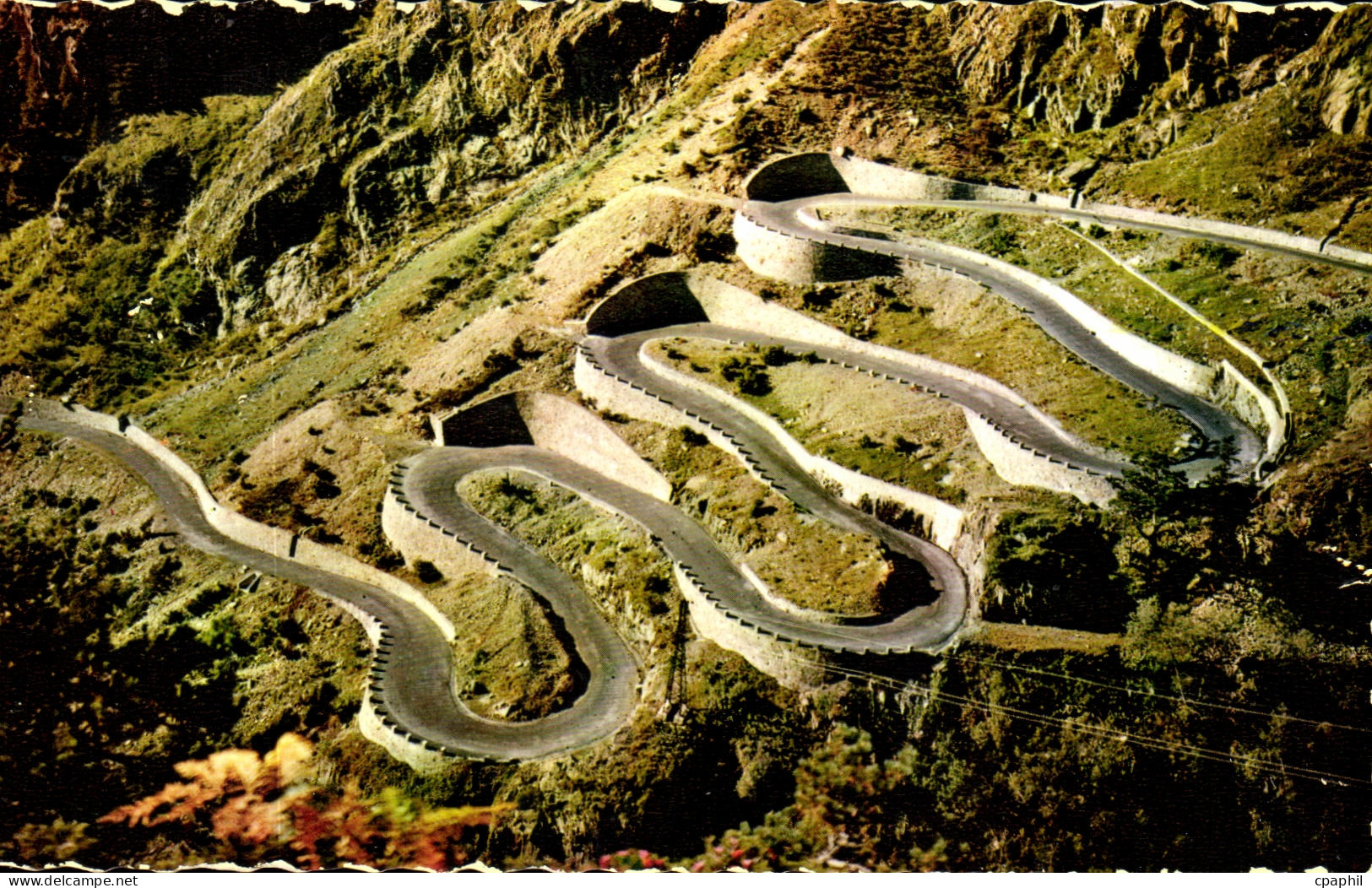 CPA Vallee D Aure Route Cap de Long Les Lacets d Oredon