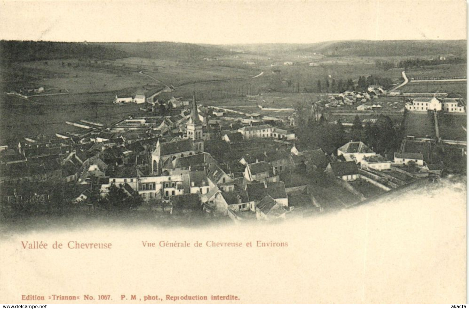 CPA Vallée de CHEVREUSE-Vue générale de CHEVREUSE et Env. (260540)