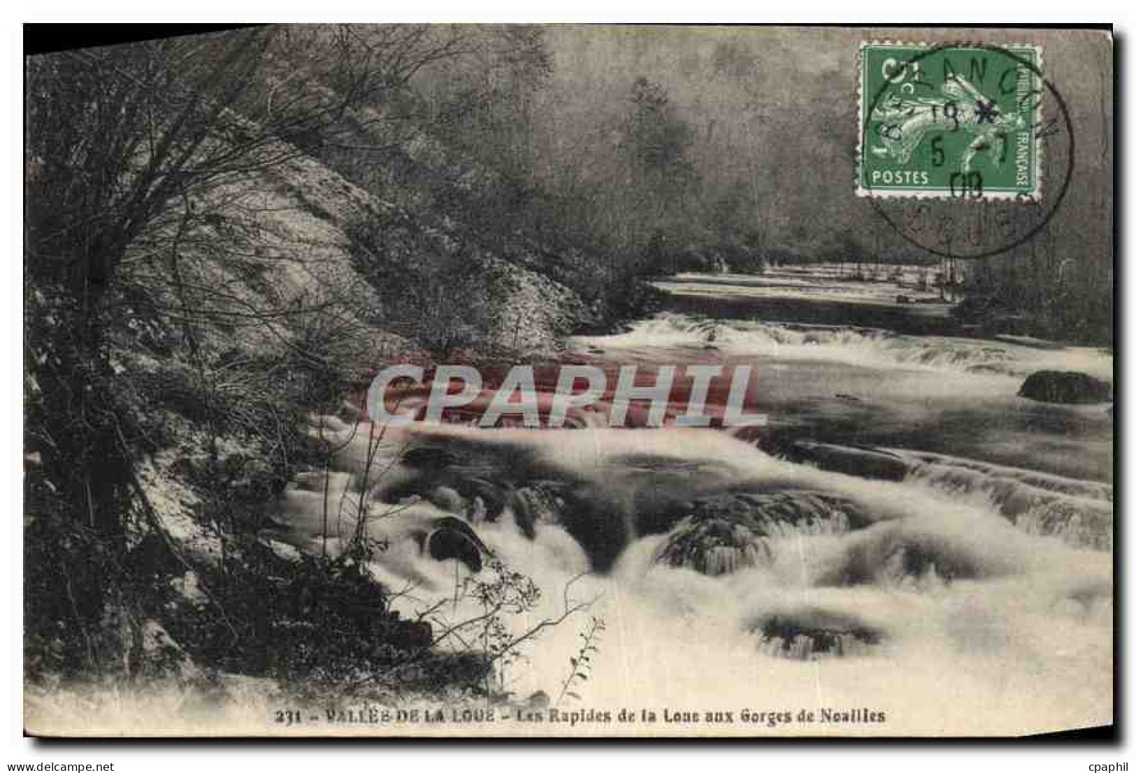 CPA Vallee de la Loue les Rapides de la Loue aux Gorges de Noailles