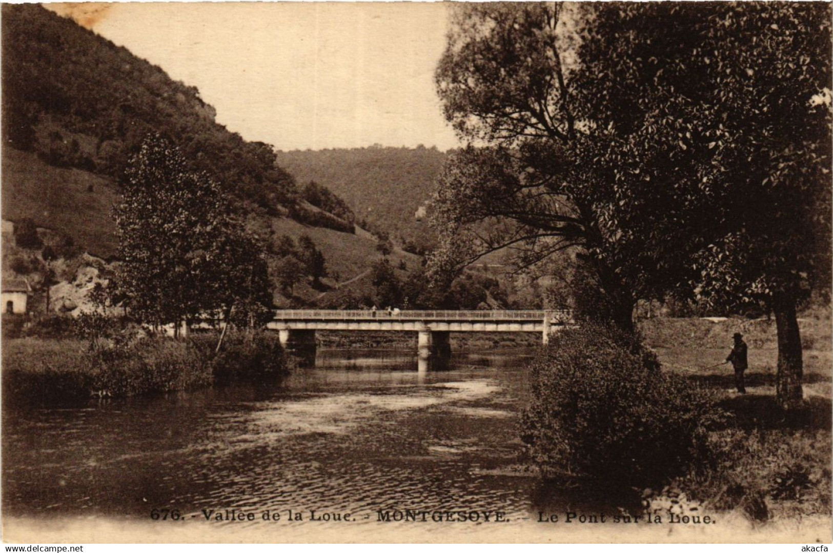 CPA Vallée de la Loue - Montgesoye - Le Pont sur la Loue (366047)