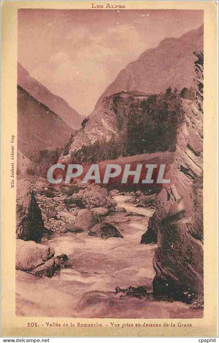 CPA Vallee de la Romanche Vue prise dessous de la Grave