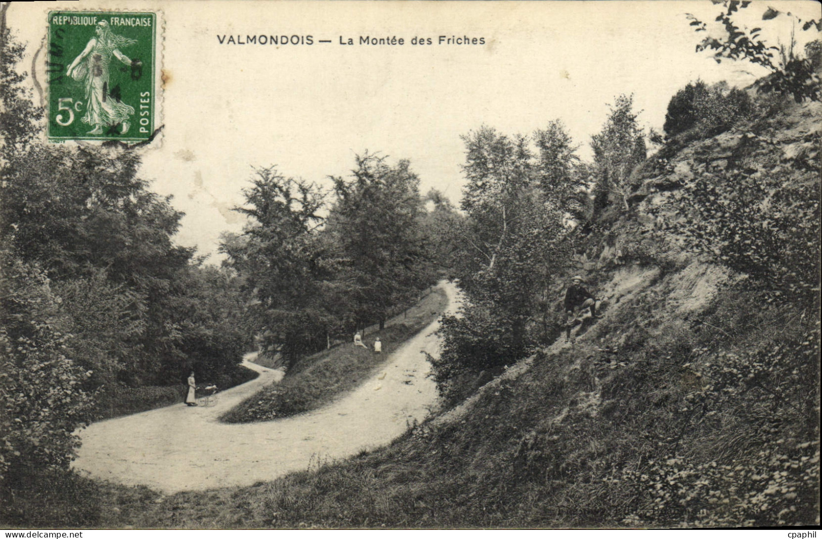 CPA Valmondois La Montee Des Friches