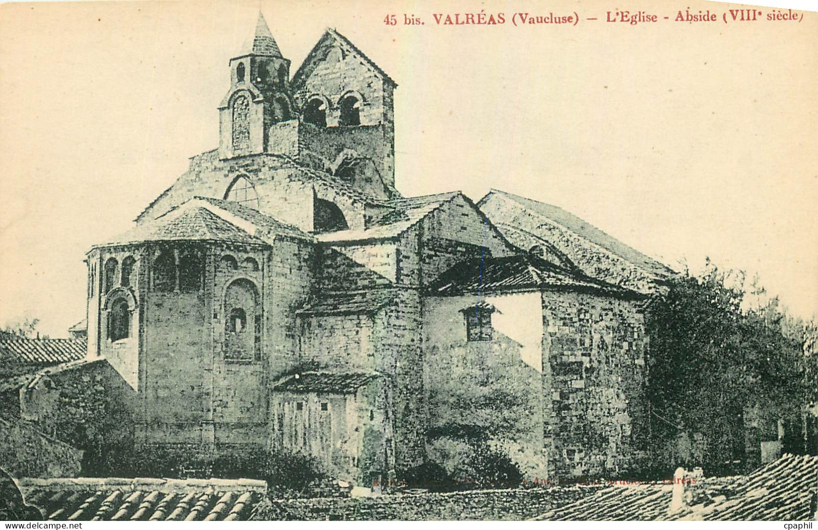 CPA Valreas Vaucluse l'Eglise Abside