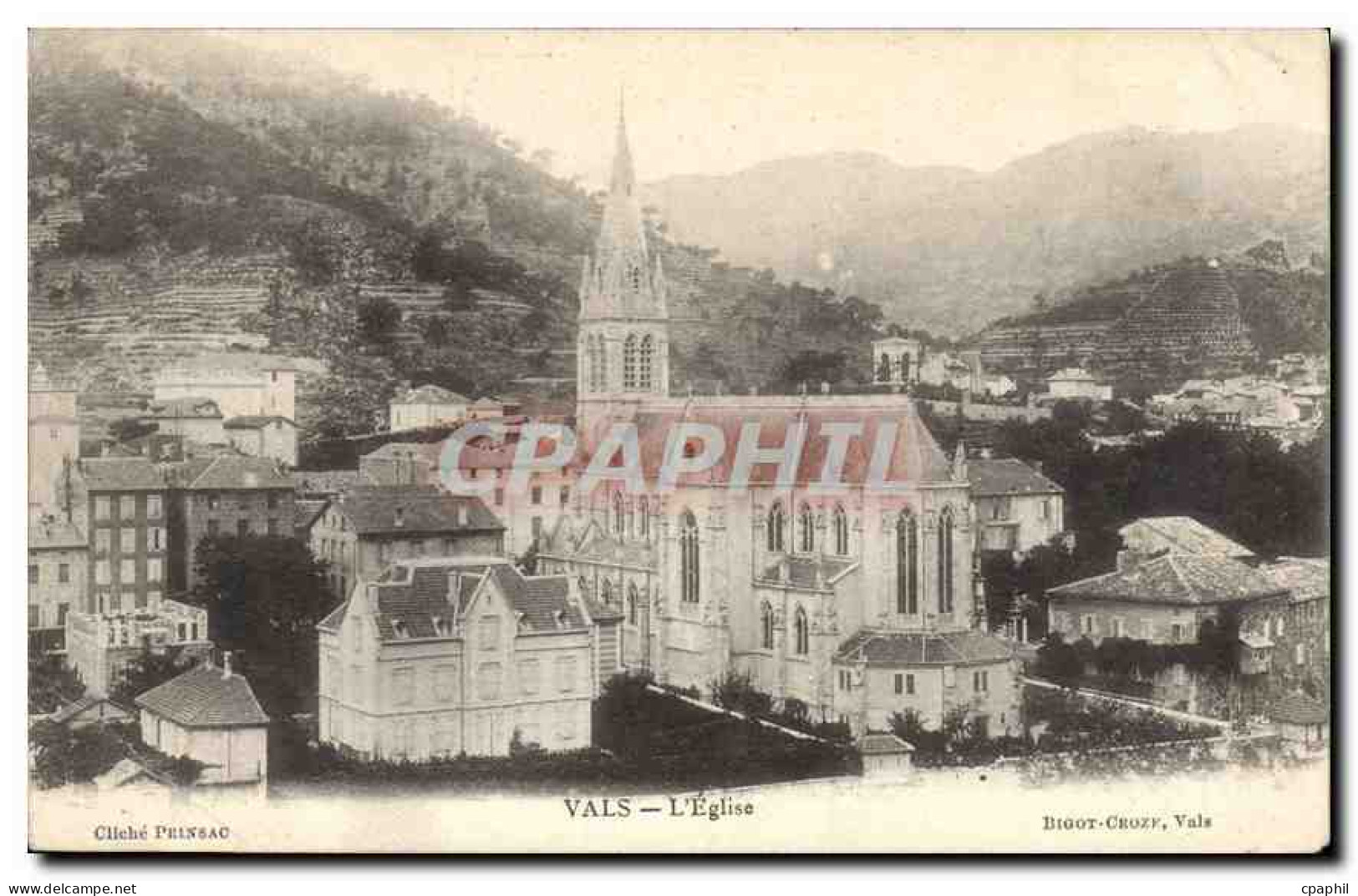 CPA Vals L'Eglise