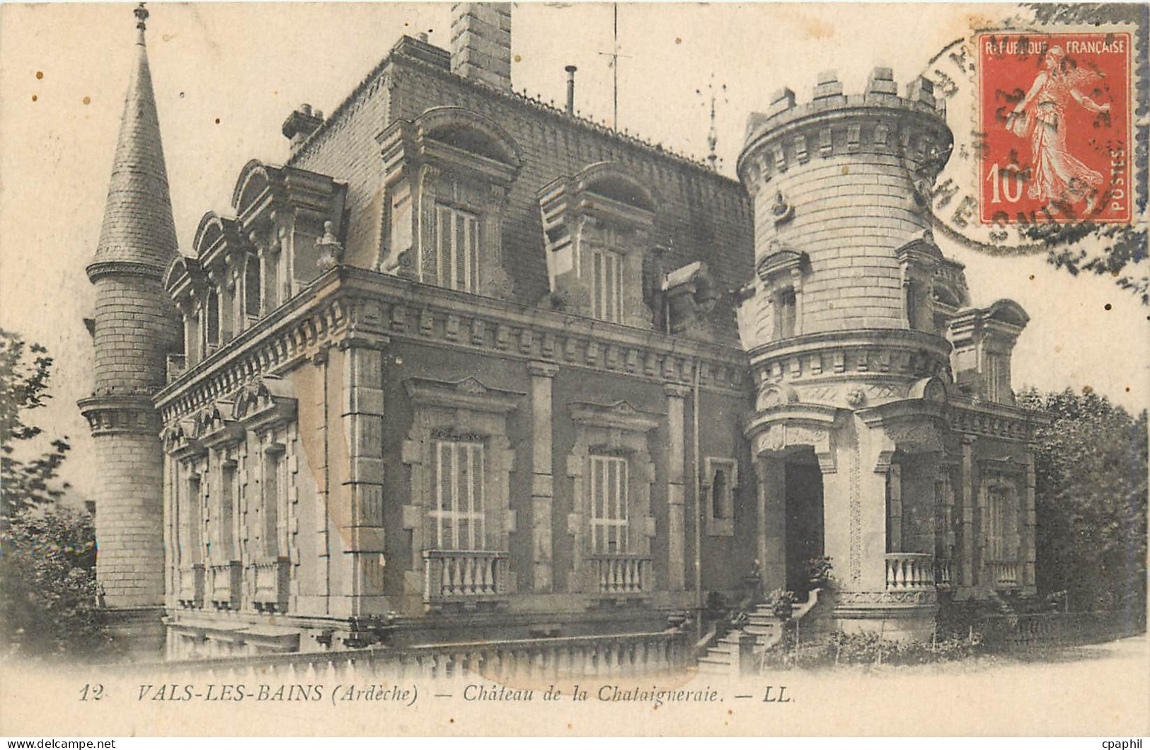 CPA VALS-LES-BAINS Château de la Chataigneraie