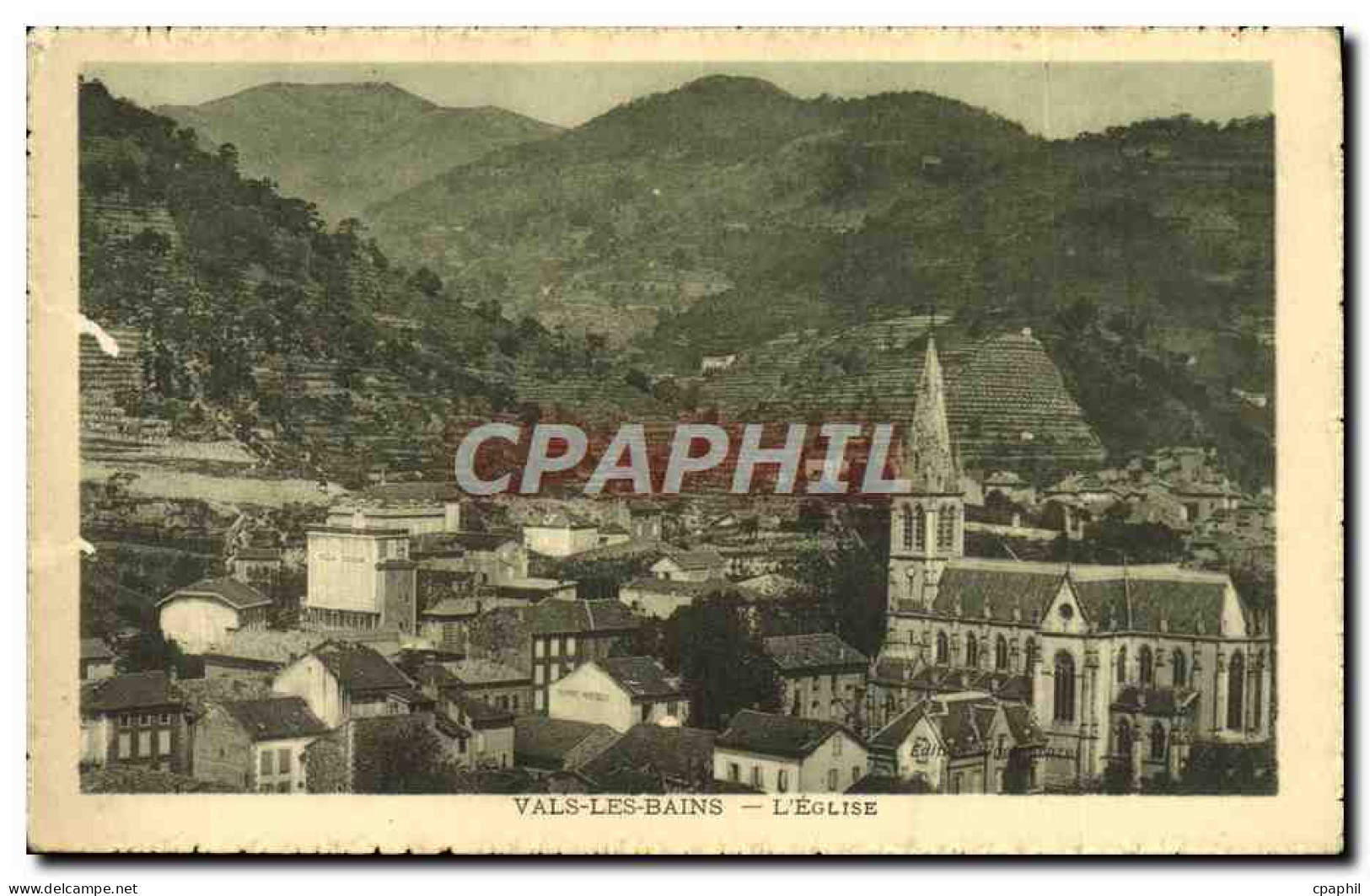 CPA Vals Les Bains L'Eglise