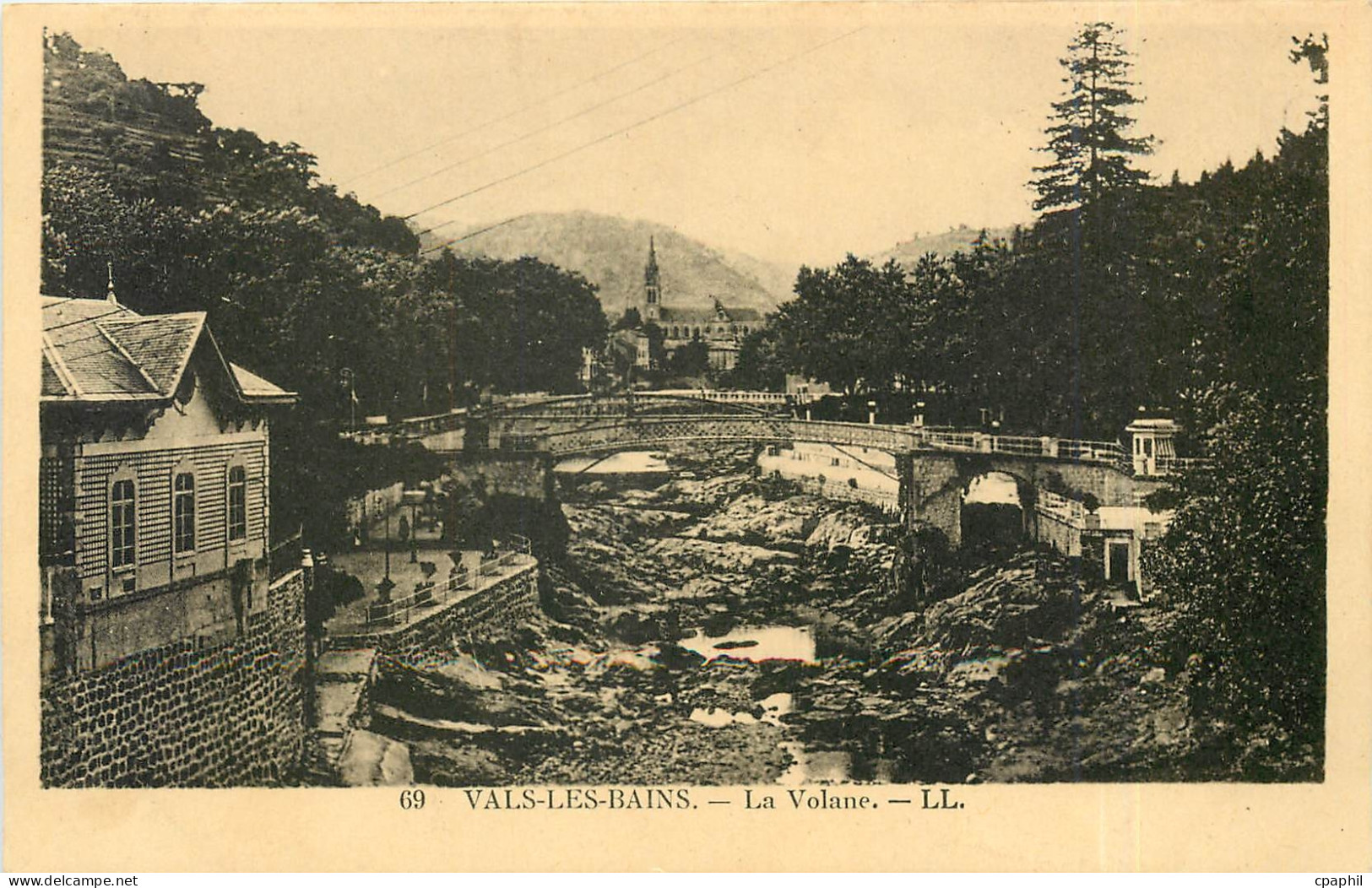 CPA VALS LES BAINS-La volane
