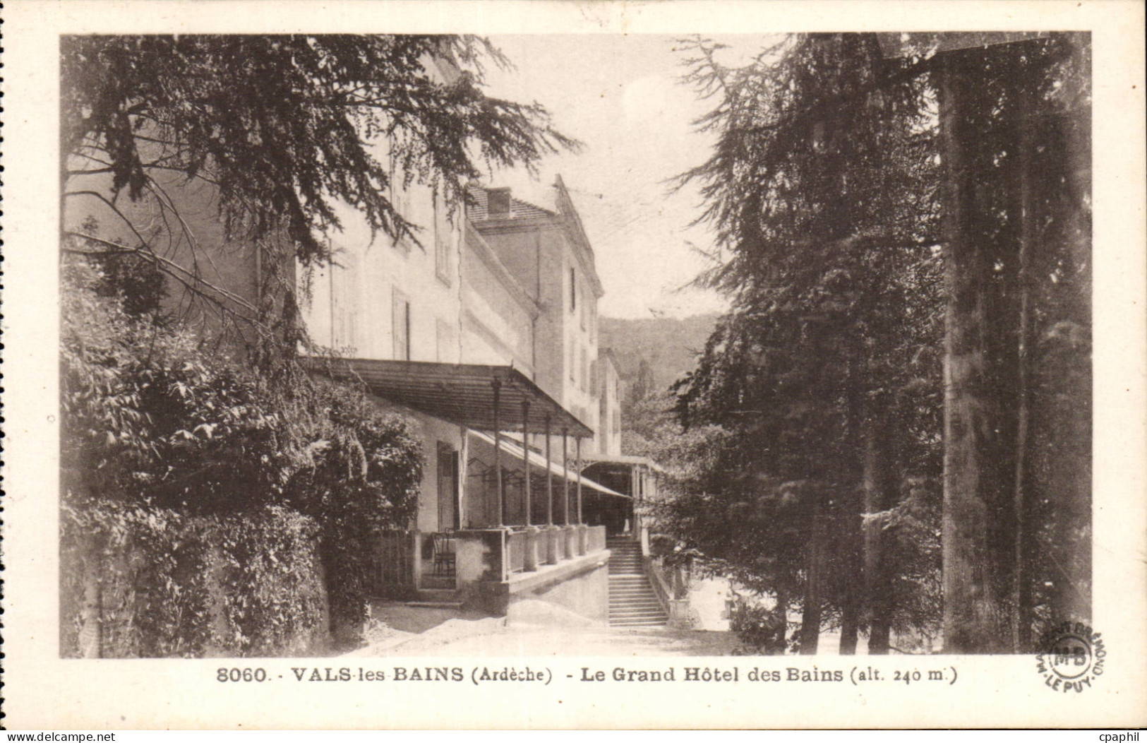 CPA Vals les Bains Le grand hotel des bains