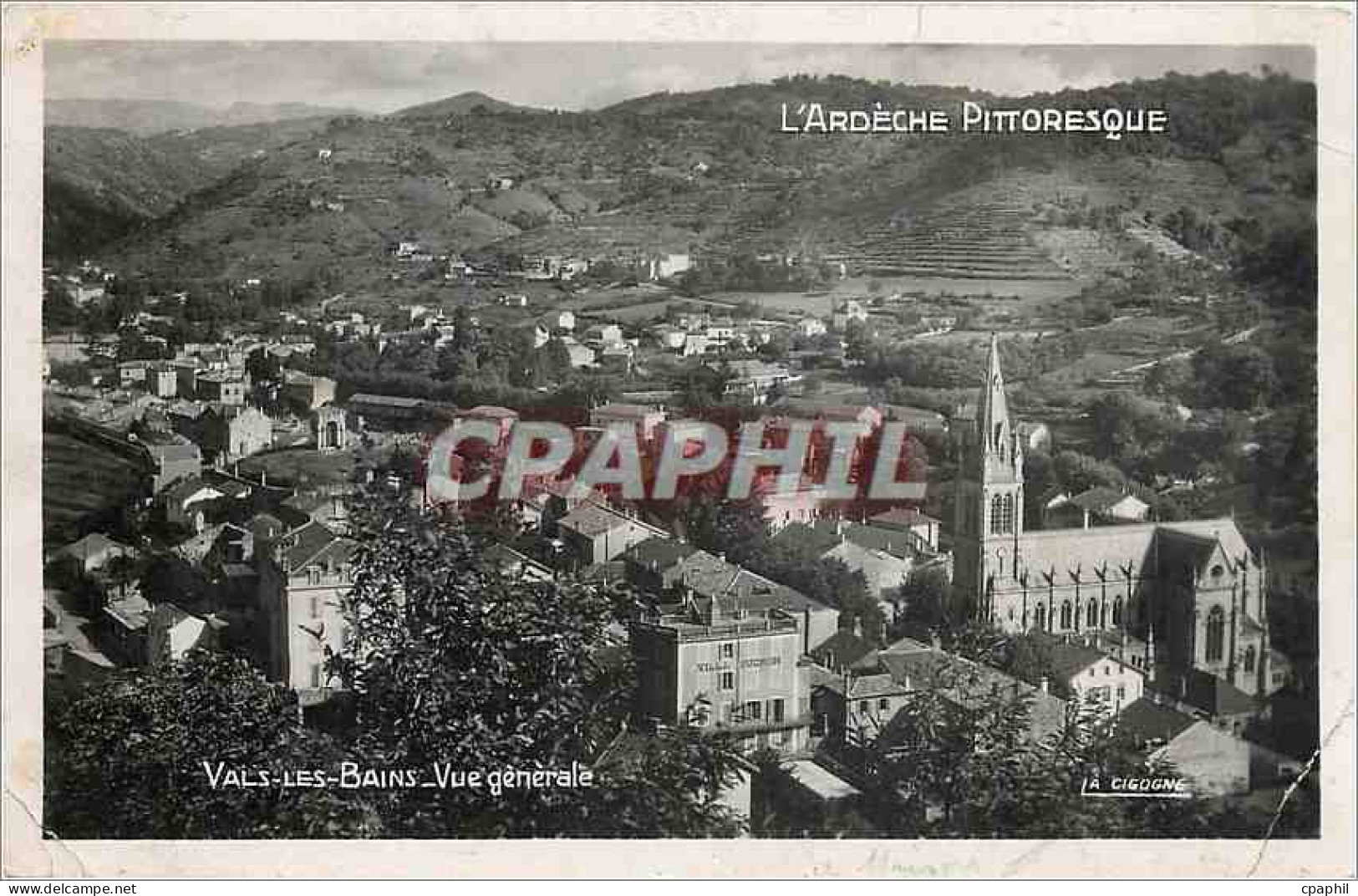 CPA Vals les Bains Vue generale