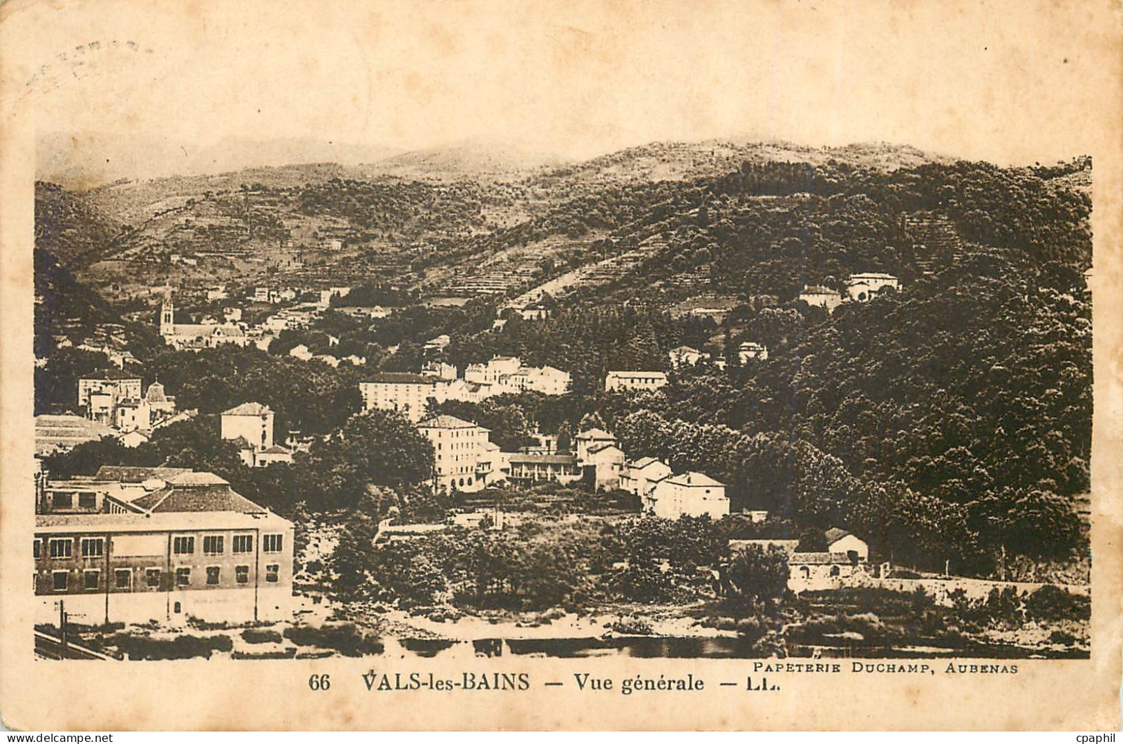 CPA Vals les Bains Vue generale