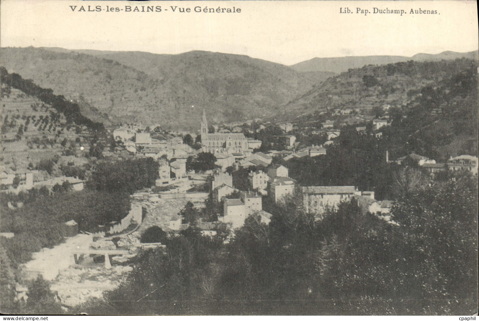 CPA Vals les Bains Vue generale
