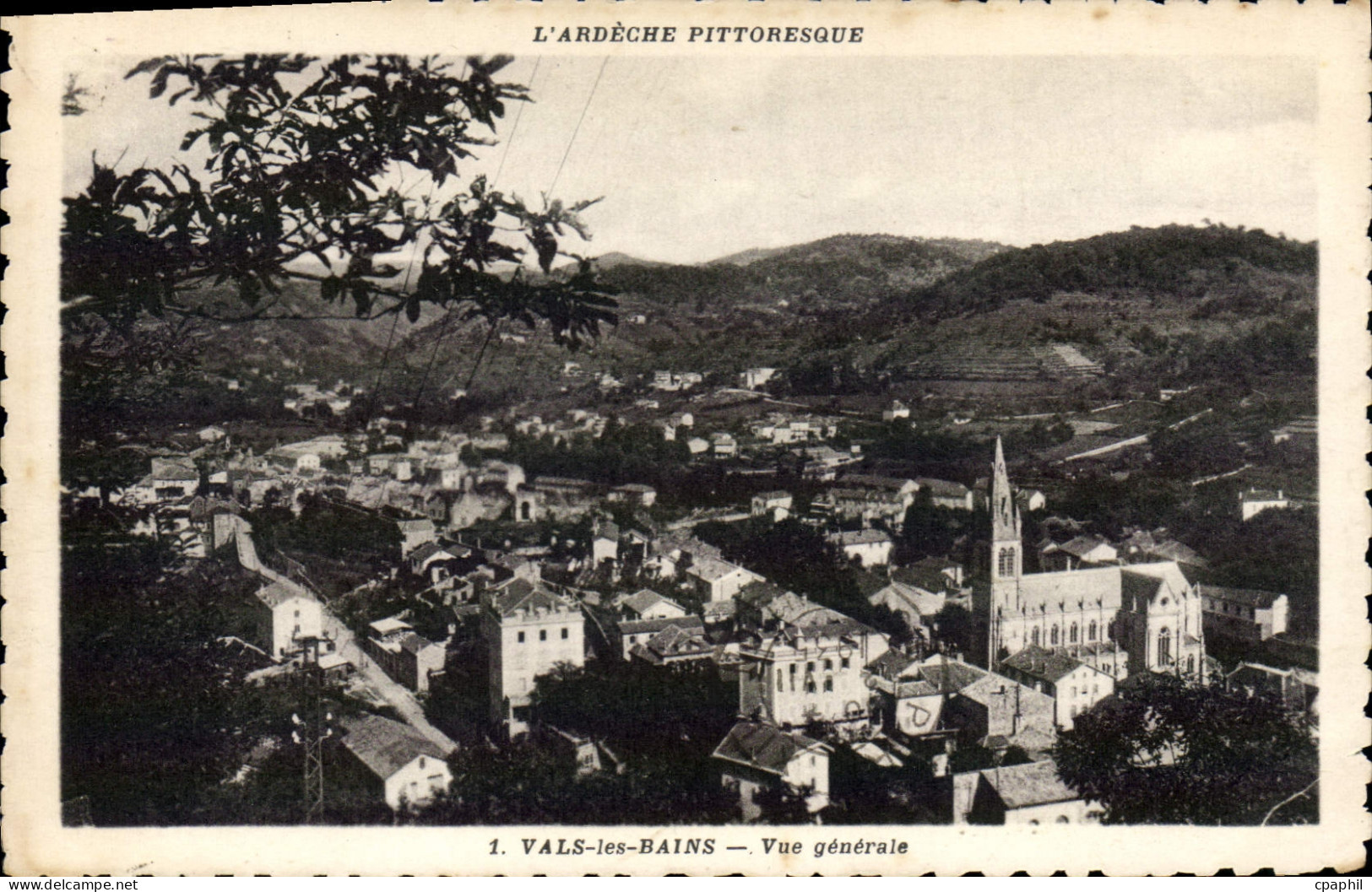 CPA Vals les Bains Vue generale