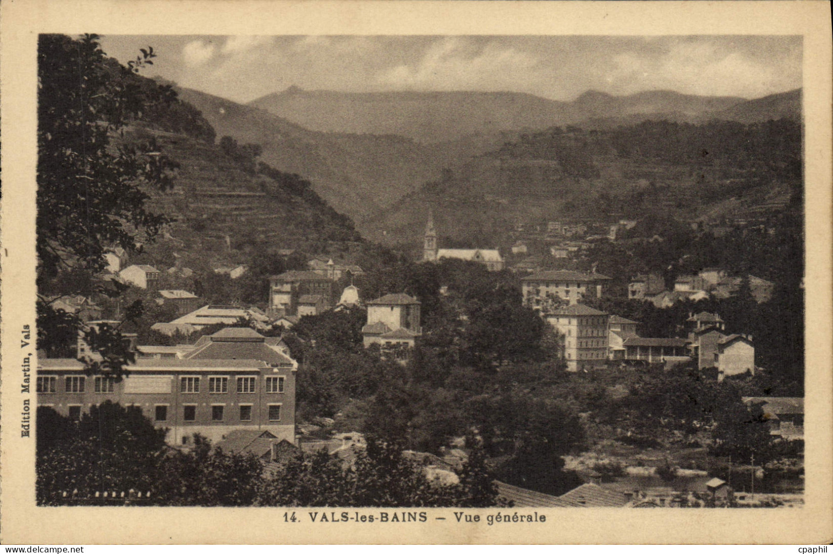 CPA Vals les Bains Vue generale