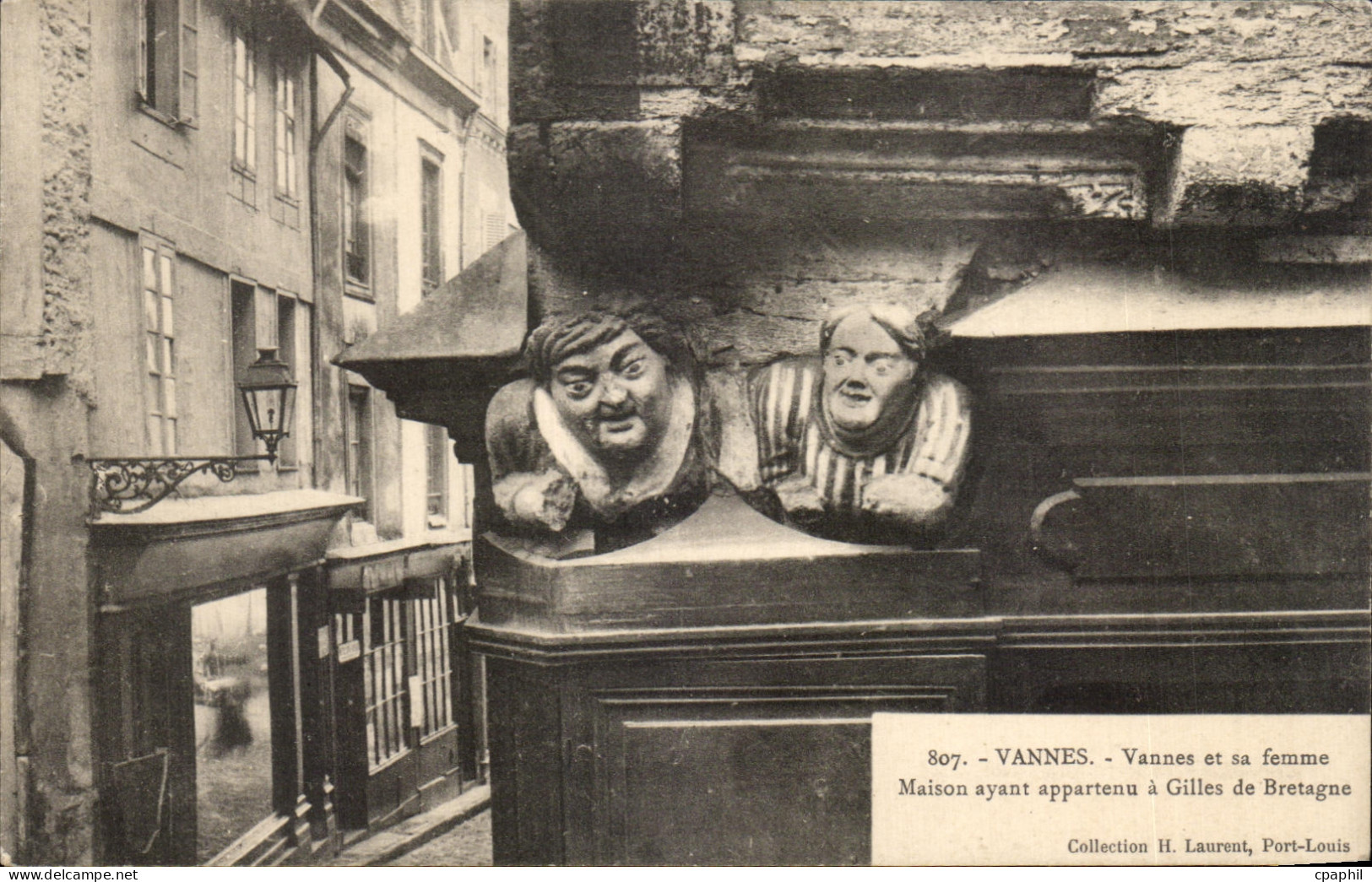 CPA Vannes Vannes et Sa femme Maison ayant appartenu a Gilles de Bretagne