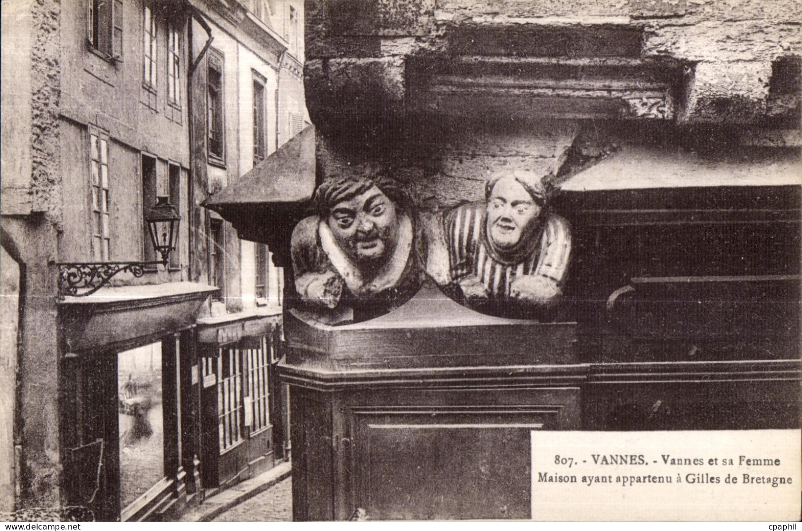 CPA Vannes vannes et sa femme maison ayant appartenu   gilles de bretagne