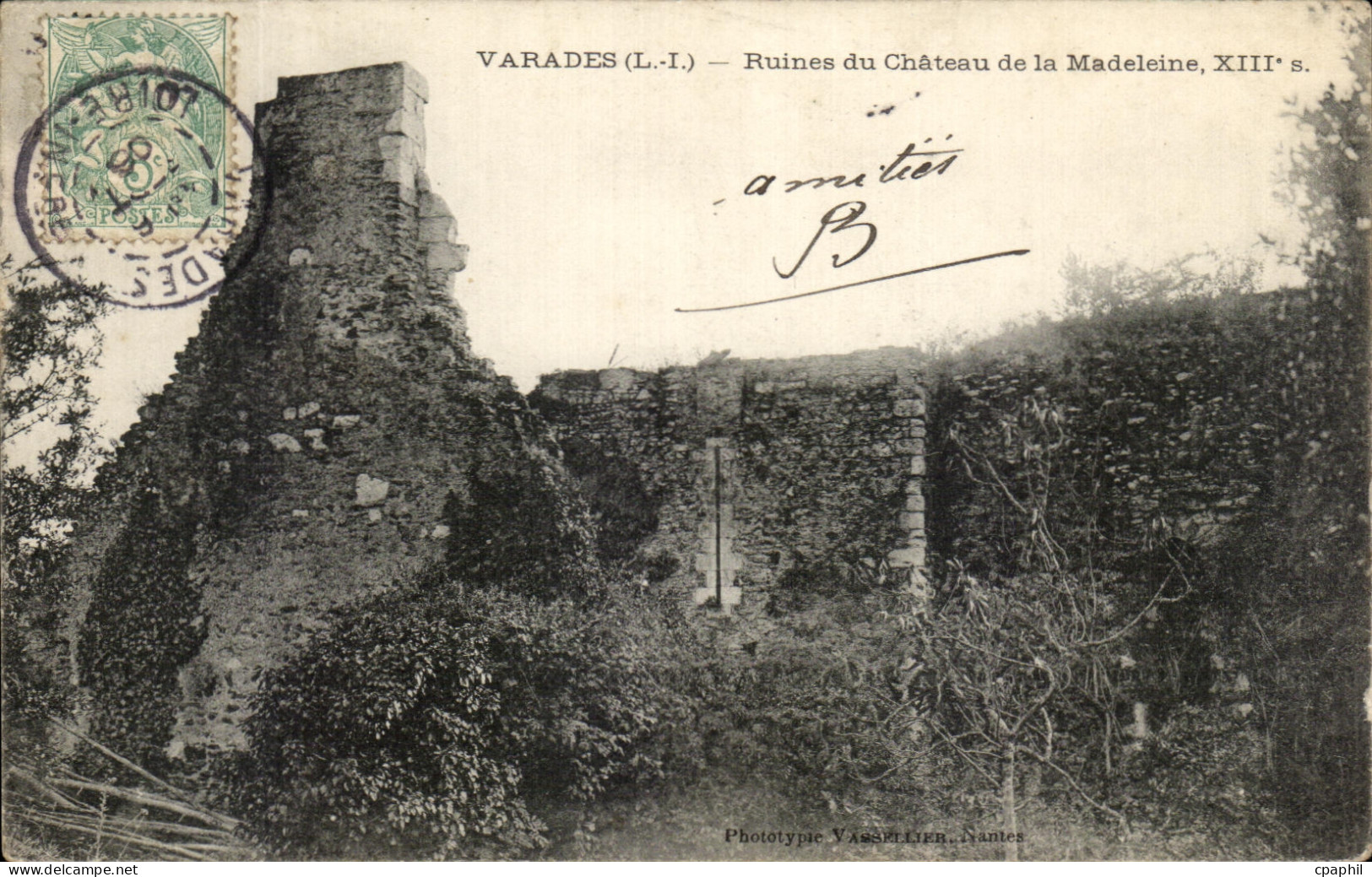 CPA Varades Ruines Du Chateau De La Madeleine