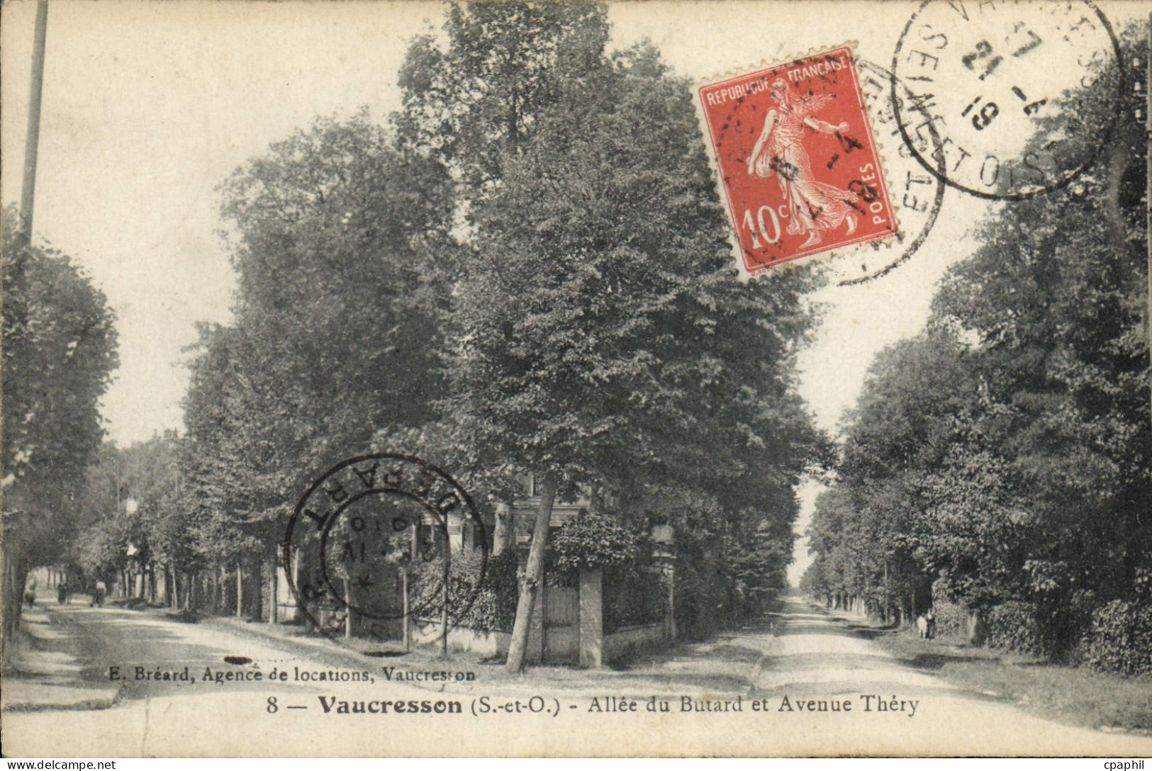 CPA Vaucresson Allee Du Butard Et Avenue Thery