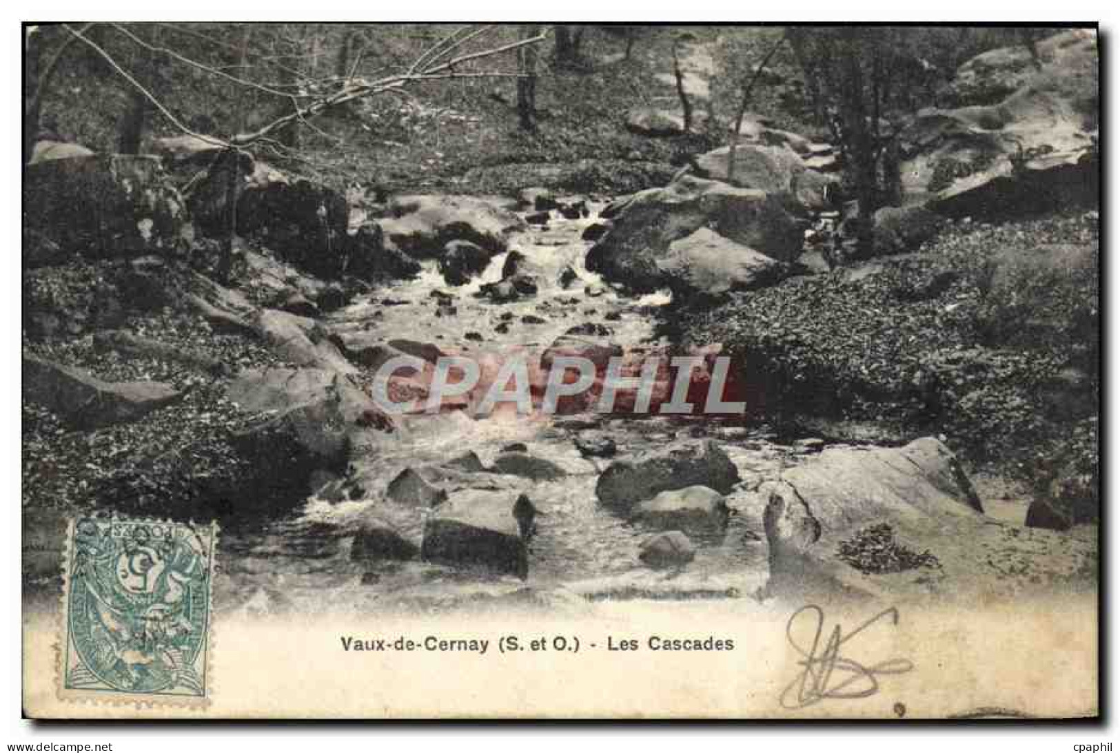 CPA Vaux de Cernay Les Cascades