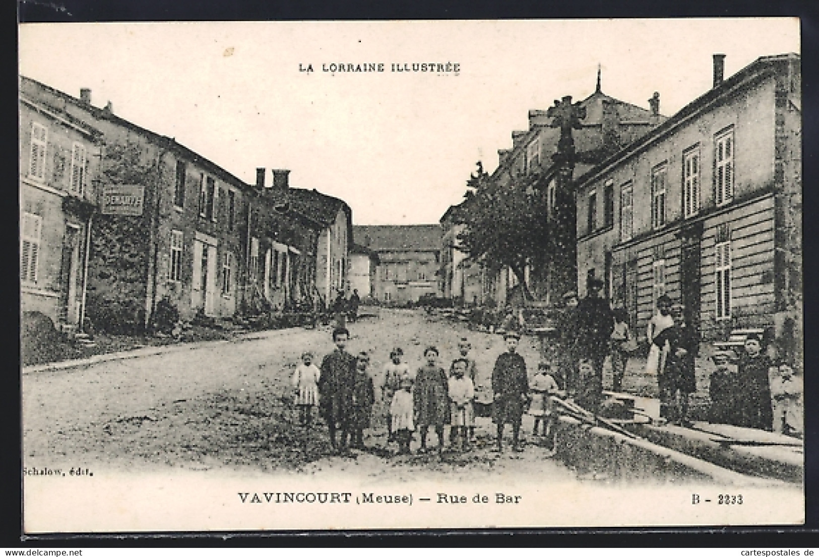 CPA Vavincourt, Rue de Bar