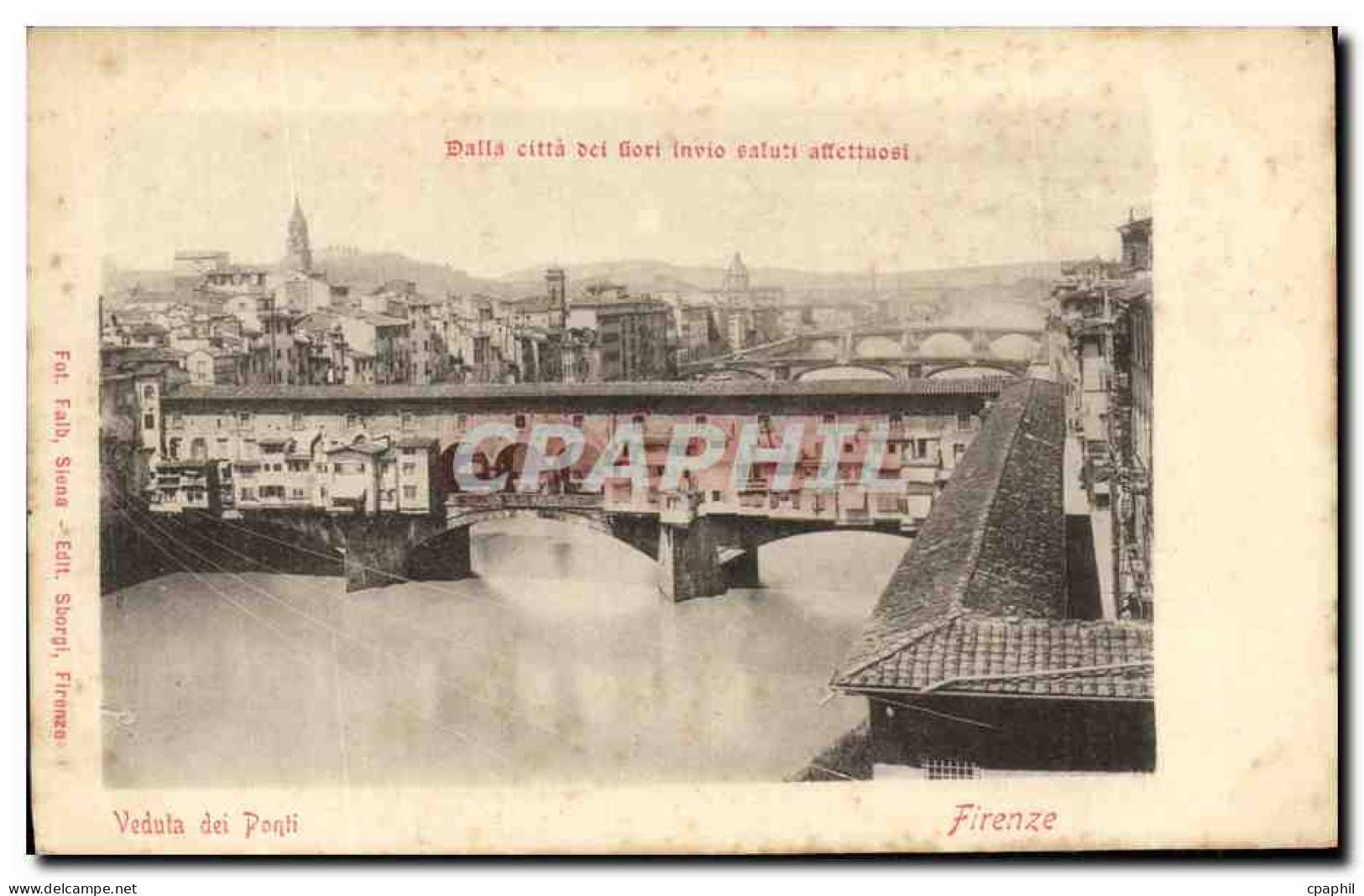 CPA Veduta de Ponti Firenze