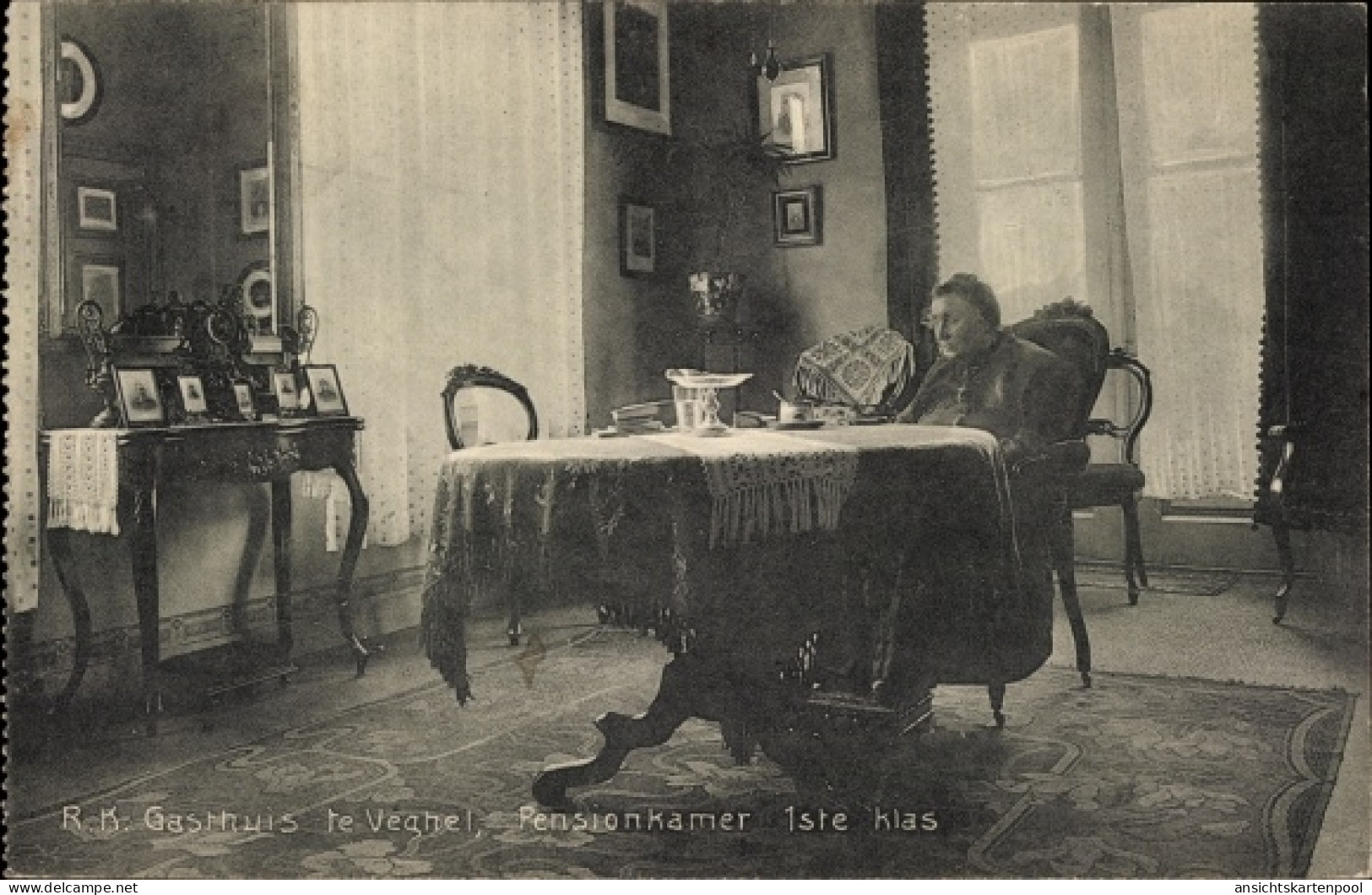 CPA Veghel Nordbrabant, R. K. Gasthuis, Pensionkamer 1st klas
