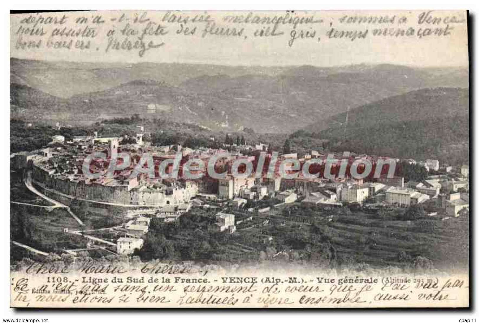 CPA VENCE vue générale