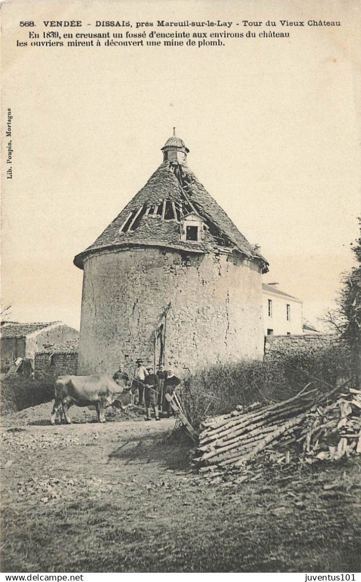 CPA Vendée-Dissais près Mareuil sur le Lay-Tour du vieux château-568   L3970