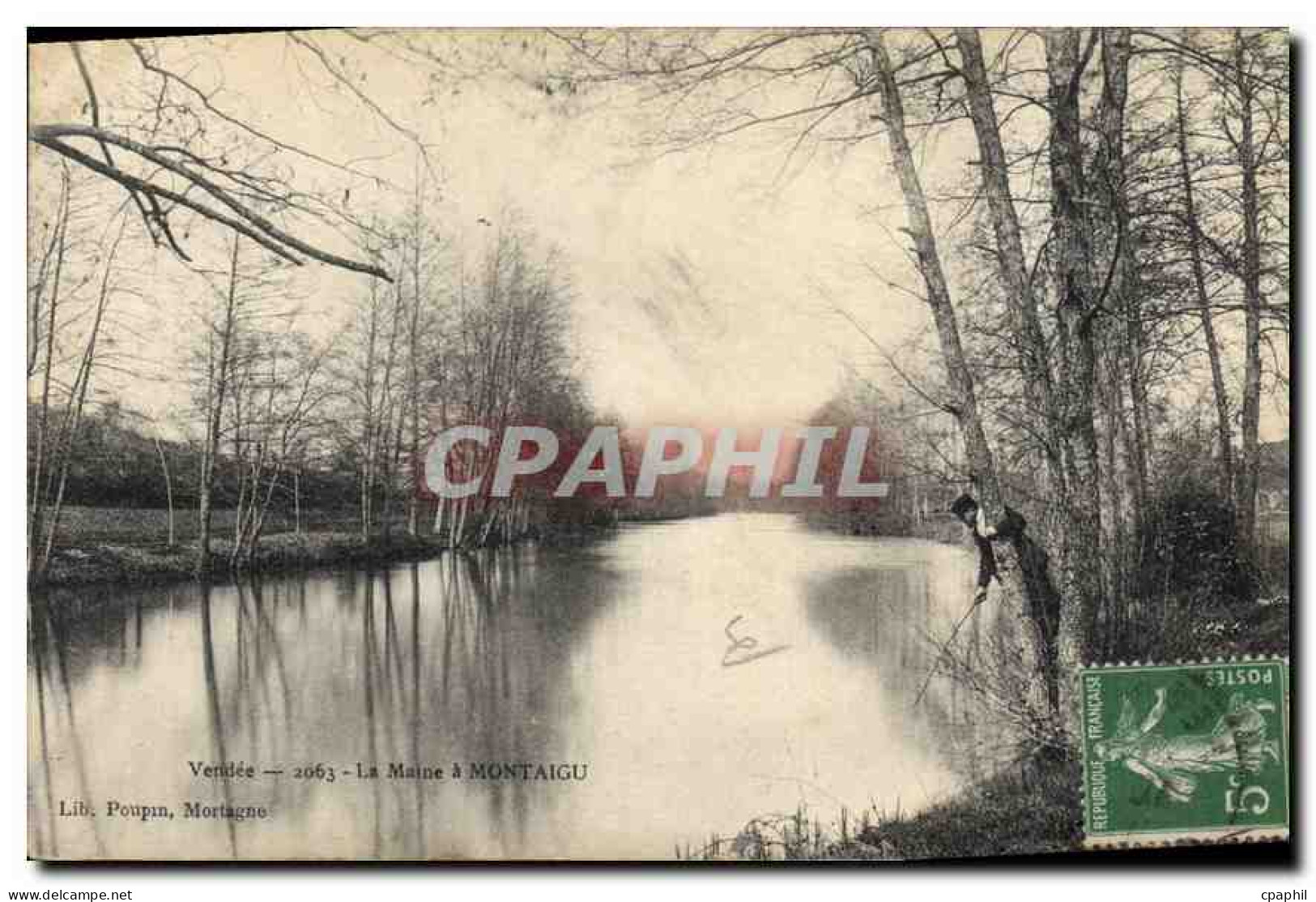 CPA Vendee la Maine a Montaigu Peche Pecheur