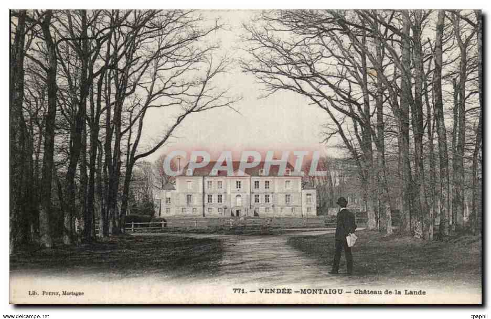 CPA Vendee Montaigu Chateau de la Lande