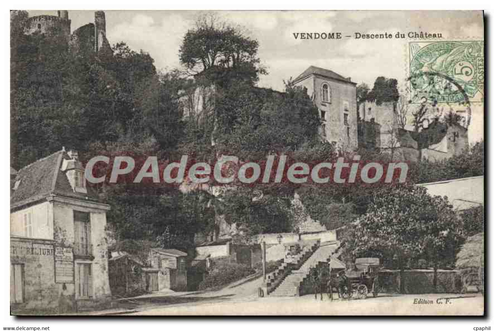 CPA Vendome Descente Du Chateau