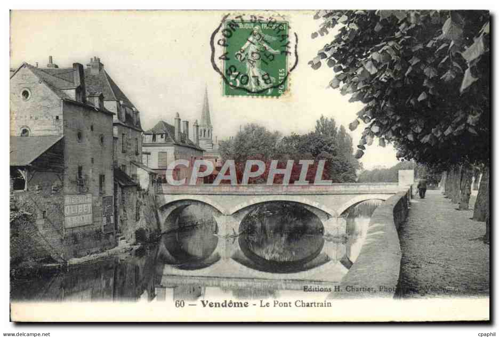 CPA Vendome Le pont Chartrain