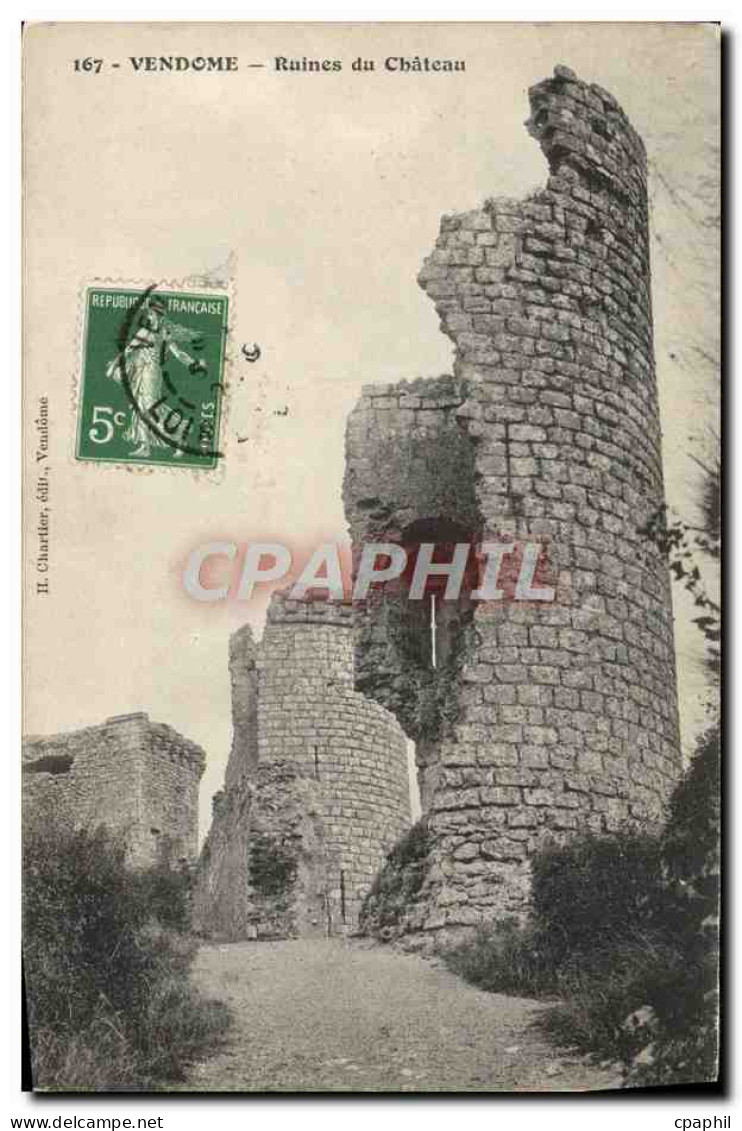 CPA Vendome Ruines du Chateau